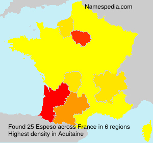 Surname Espeso in France Surname Espeso in France