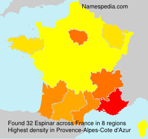 Surname Espinar in France Surname Espinar in France