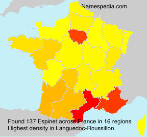 Surname Espinet in France Surname Espinet in France