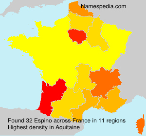 Surname Espino in France Surname Espino in France