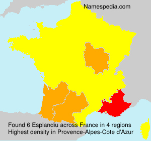 Surname Esplandiu in France Surname Esplandiu in France