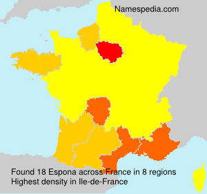 Surname Espona in France Surname Espona in France