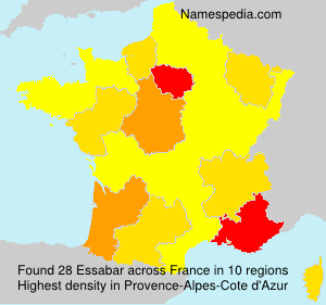 Surname Essabar in France Surname Essabar in France