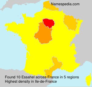 Surname Essahel in France Surname Essahel in France