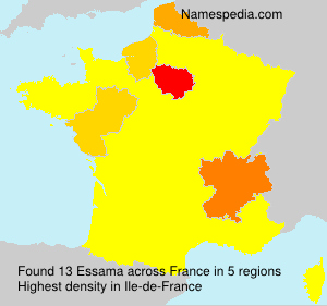 Surname Essama in France Surname Essama in France