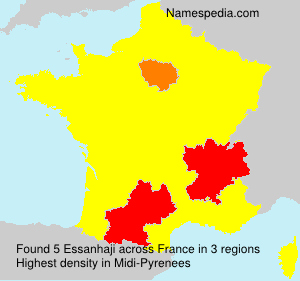 Surname Essanhaji in France Surname Essanhaji in France