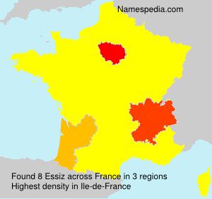 Surname Essiz in France Surname Essiz in France