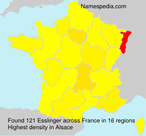 Surname Esslinger in France Surname Esslinger in France