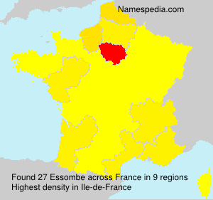 Surname Essombe in France Surname Essombe in France