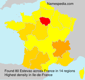 Surname Estevao in France Surname Estevao in France