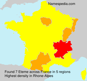Surname Eteme in France Surname Eteme in France
