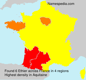 Surname Ethier in France Surname Ethier in France