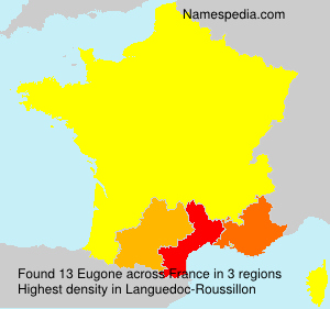 Surname Eugone in France Surname Eugone in France