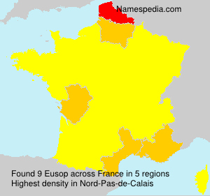 Surname Eusop in France Surname Eusop in France