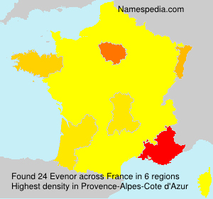 Surname Evenor in France Surname Evenor in France
