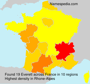 Surname Everett in France Surname Everett in France