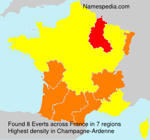 Surname Everts in France Surname Everts in France
