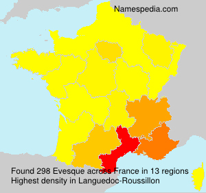 Surname Evesque in France Surname Evesque in France