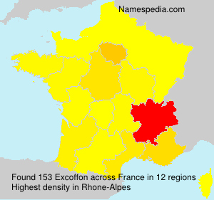 Surname Excoffon in France
