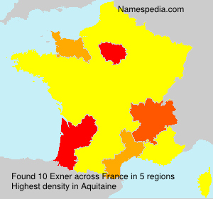 Surname Exner in France
