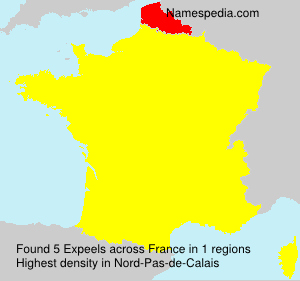 Surname Expeels in France
