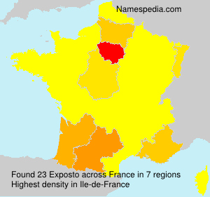 Surname Exposto in France Surname Exposto in France