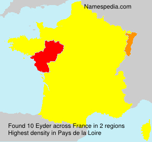 Surname Eyder in France