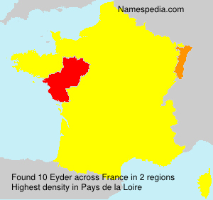 Surname Eyder in France Surname Eyder in France