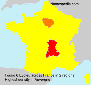 Surname Eydieu in France