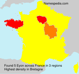 Surname Eyon in France Surname Eyon in France