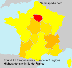 Surname Ezaoui in France Surname Ezaoui in France