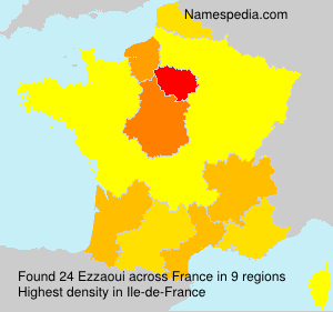 Surname Ezzaoui in France Surname Ezzaoui in France