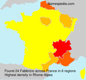 Surname Fabbrizio in France Surname Fabbrizio in France