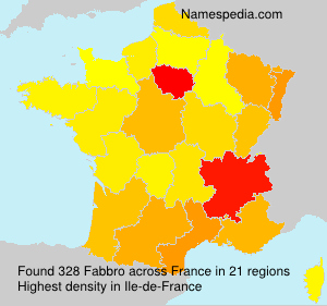 Surname Fabbro in France Surname Fabbro in France