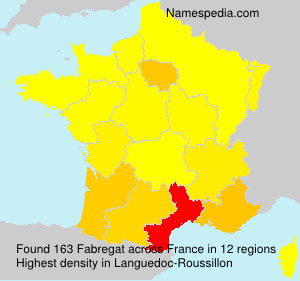 Surname Fabregat in France Surname Fabregat in France