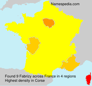 Surname Fabrizy in France Surname Fabrizy in France