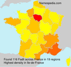 Surname Fadli in France Surname Fadli in France