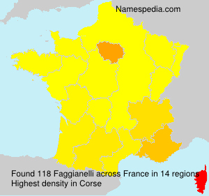 Surname Faggianelli in France Surname Faggianelli in France