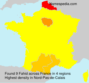 Surname Fahid in France Surname Fahid in France