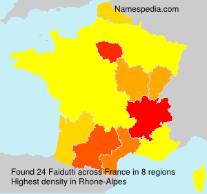 Surname Faidutti in France Surname Faidutti in France