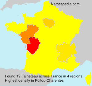 Surname Faineteau in France
