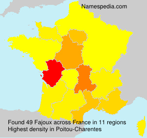 Surname Fajoux in France Surname Fajoux in France