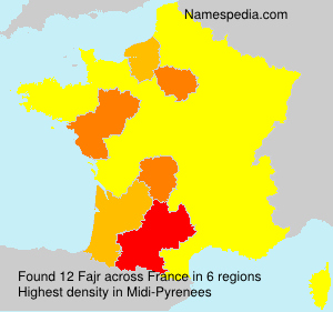 Surname Fajr in France Surname Fajr in France