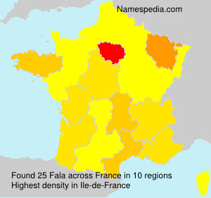 Surname Fala in France Surname Fala in France