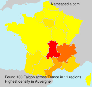Surname Falgon in France Surname Falgon in France