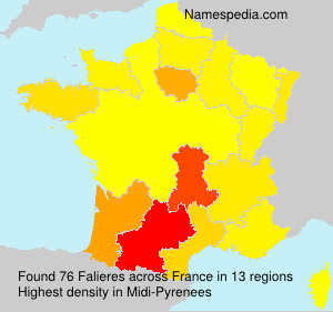 Surname Falieres in France Surname Falieres in France