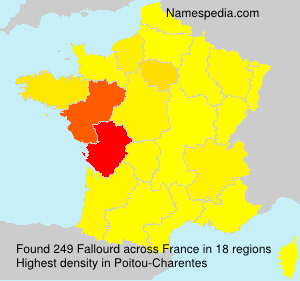 Surname Fallourd in France Surname Fallourd in France