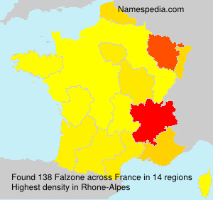 Surname Falzone in France Surname Falzone in France