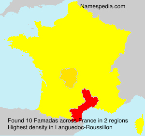 Surname Famadas in France Surname Famadas in France