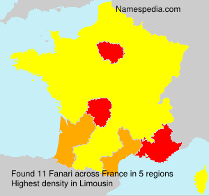 Surname Fanari in France Surname Fanari in France